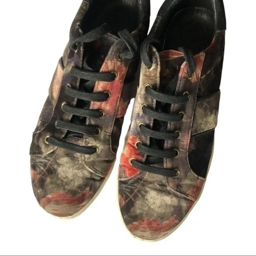 Joie Dakota velvet floral sneakers Size 37.5/ US 7.5